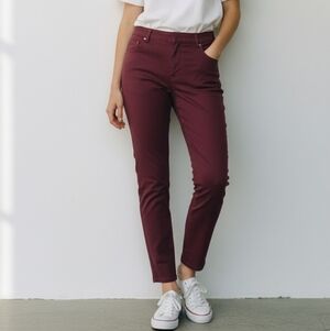 Cynthia Rowley Burgundy High-Rise Pants